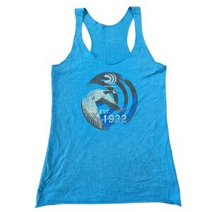 Federal Ammunition Graphic Racerback Tank Top Blue Women Small Hunting Western